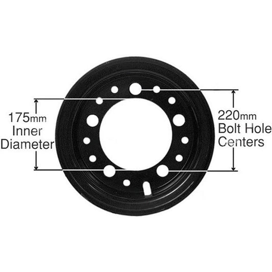 R700-4 Steel Rim Assembly For caterpillar Forklifts