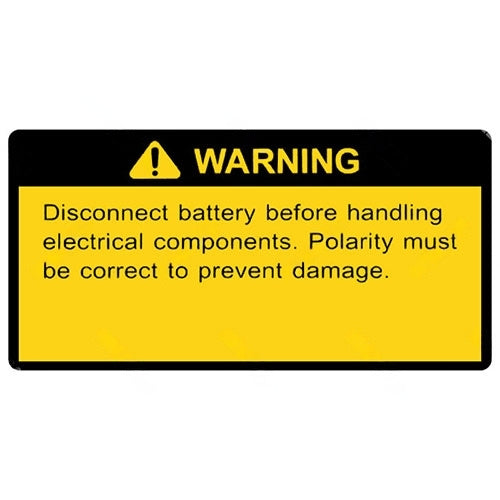 DECAL-84 Decal (Battery Warning) For Doosan Forklifts