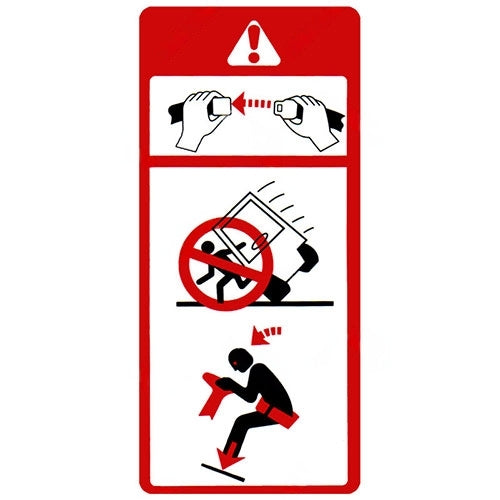 DECAL-96 Decal (Seat Belt) For Doosan Forklifts