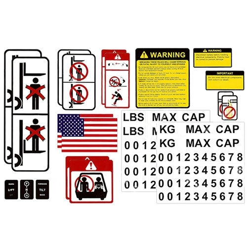 DECAL-KIT-USA Universal Decal Kit For Doosan Forklifts